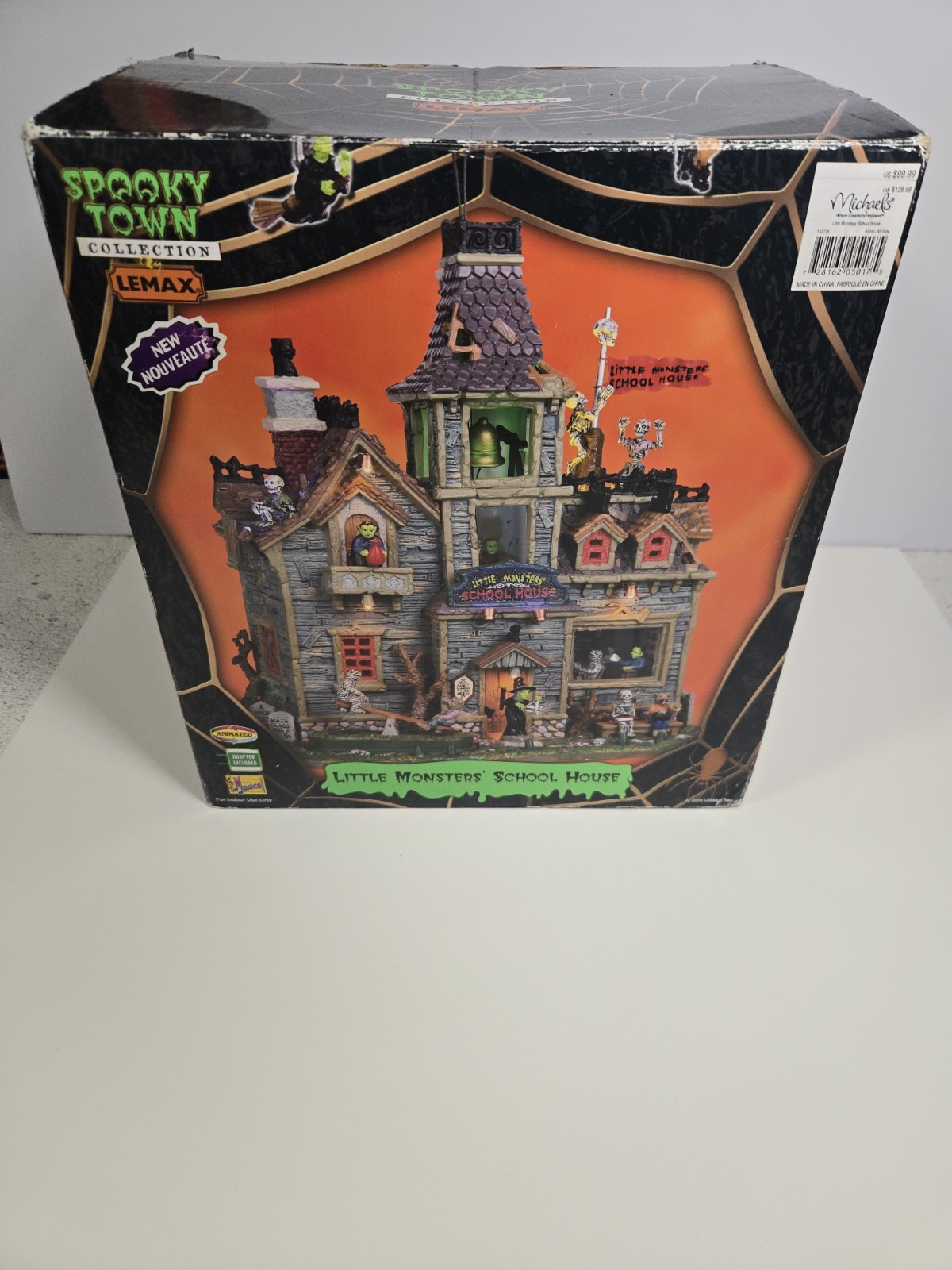 Little Monsters\' School House Lemax Spooky Town Halloween Retired READ
