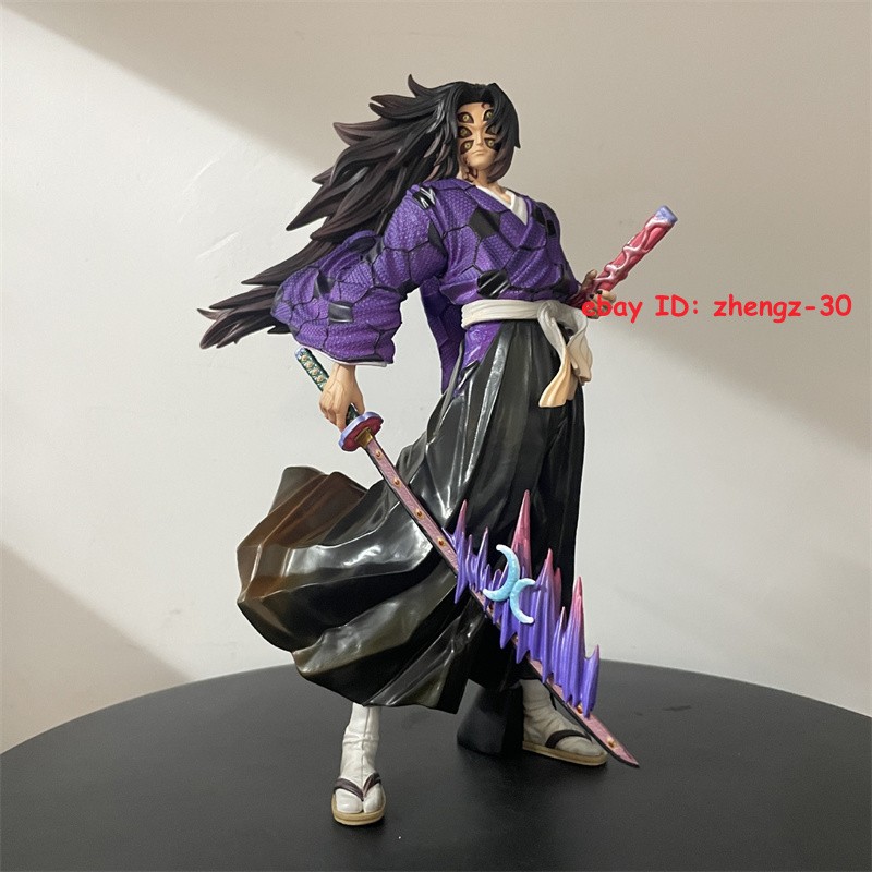 H24CM Demon Slayer Kokushibo Statue Figure Model Collectible Boxed Toy Xmas Gift