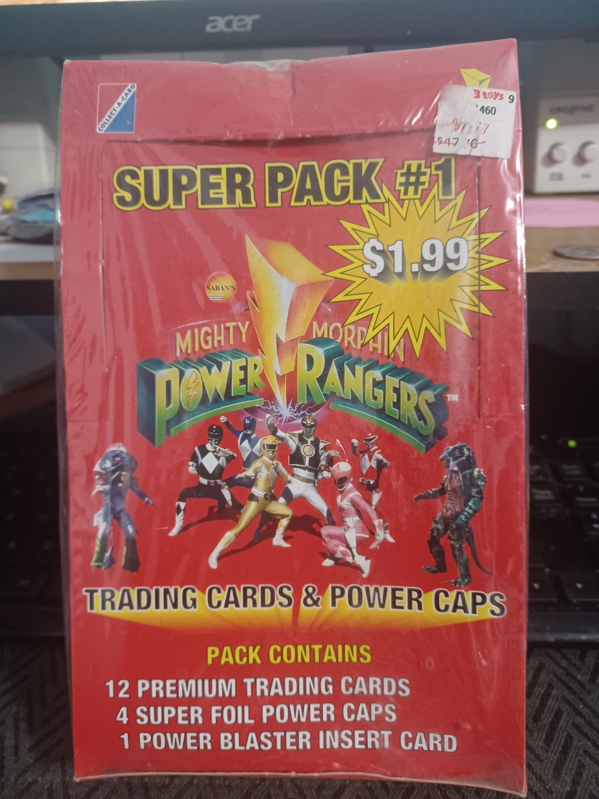 1995 Saban Super Pack #2, Mighty Morphin Power Rangers, Sealed Box Trading Cards 1995 Saban Super Pack #2, Mighty Morphin Power Rangers, Sealed Box Trading Cards