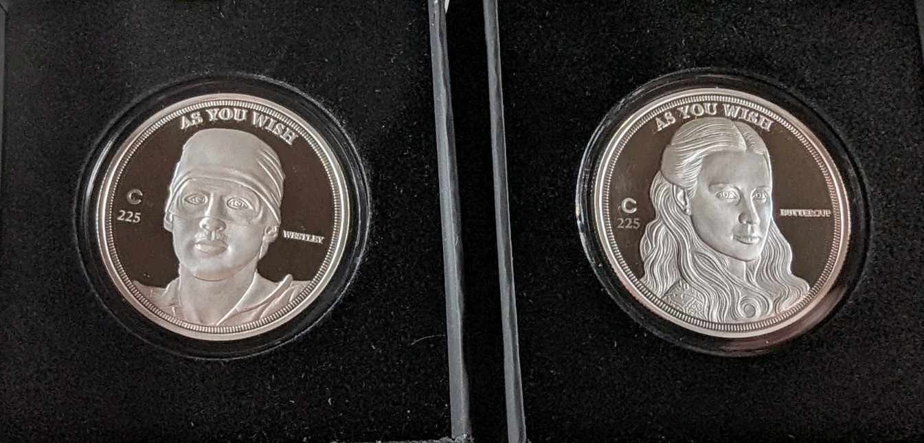 2023 The Chive Princess Bride .999 Silver Two x 1 oz Coins #/450 w/ COA