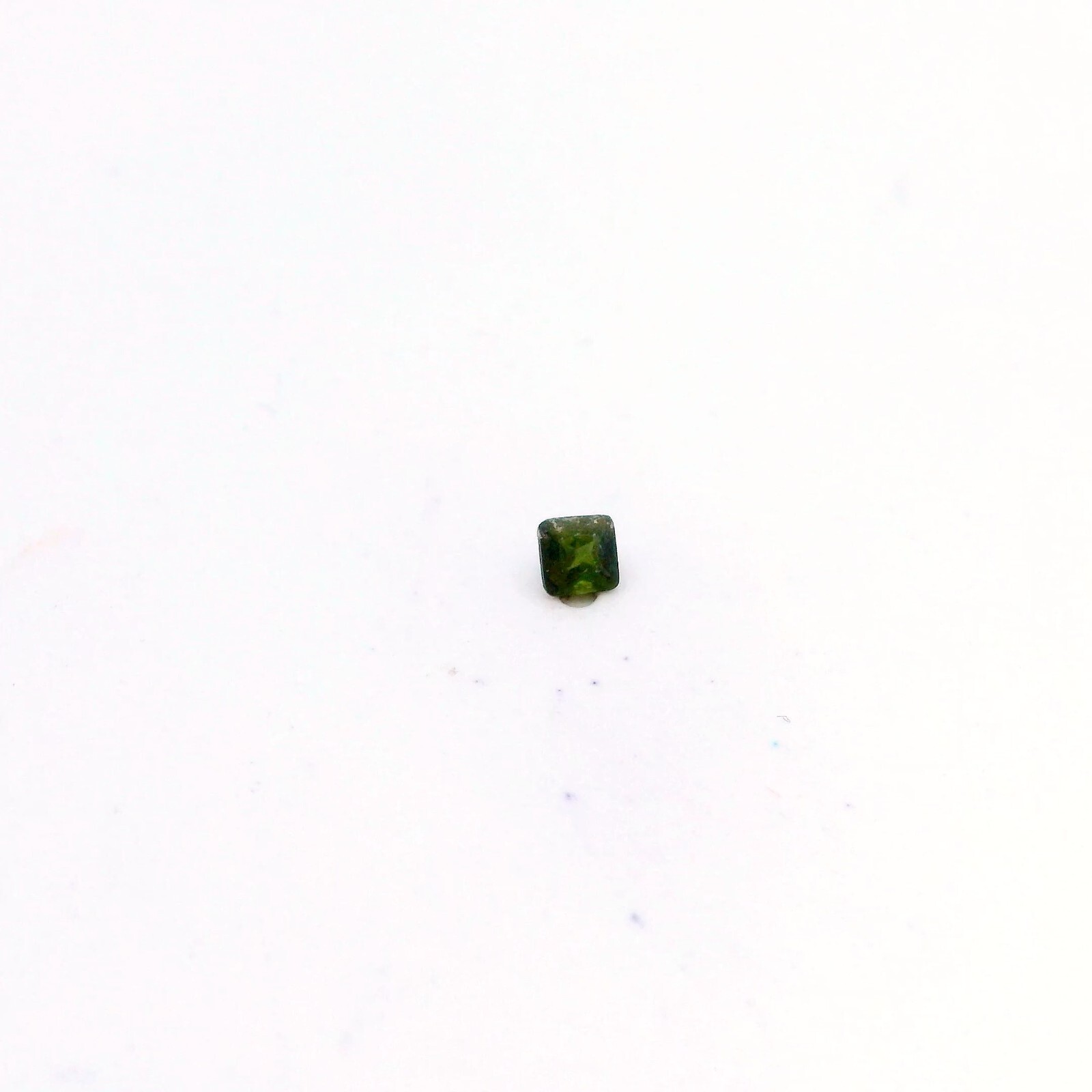 0.14ct Loose Antique Square Lab Created Genuine Green Olive Tourmaline 3 x 3mm 0.14ct Loose Antique Square Lab Created Genuine Green Olive Tourmaline 3 x 3mm
