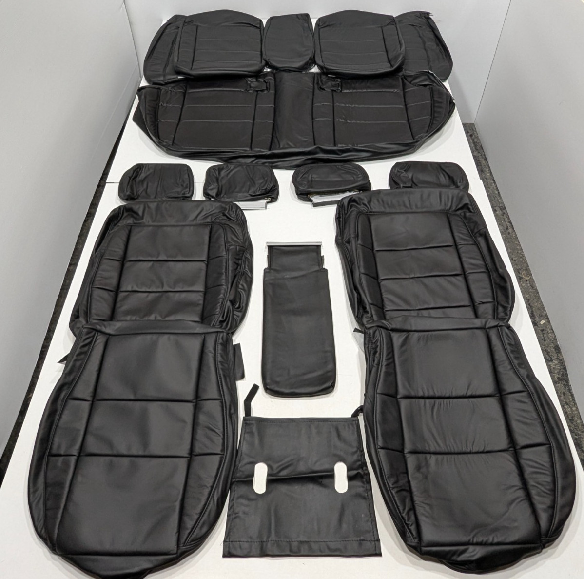 For Cadillac Catera 1997-1999 Black Leather Seat Covers AL33