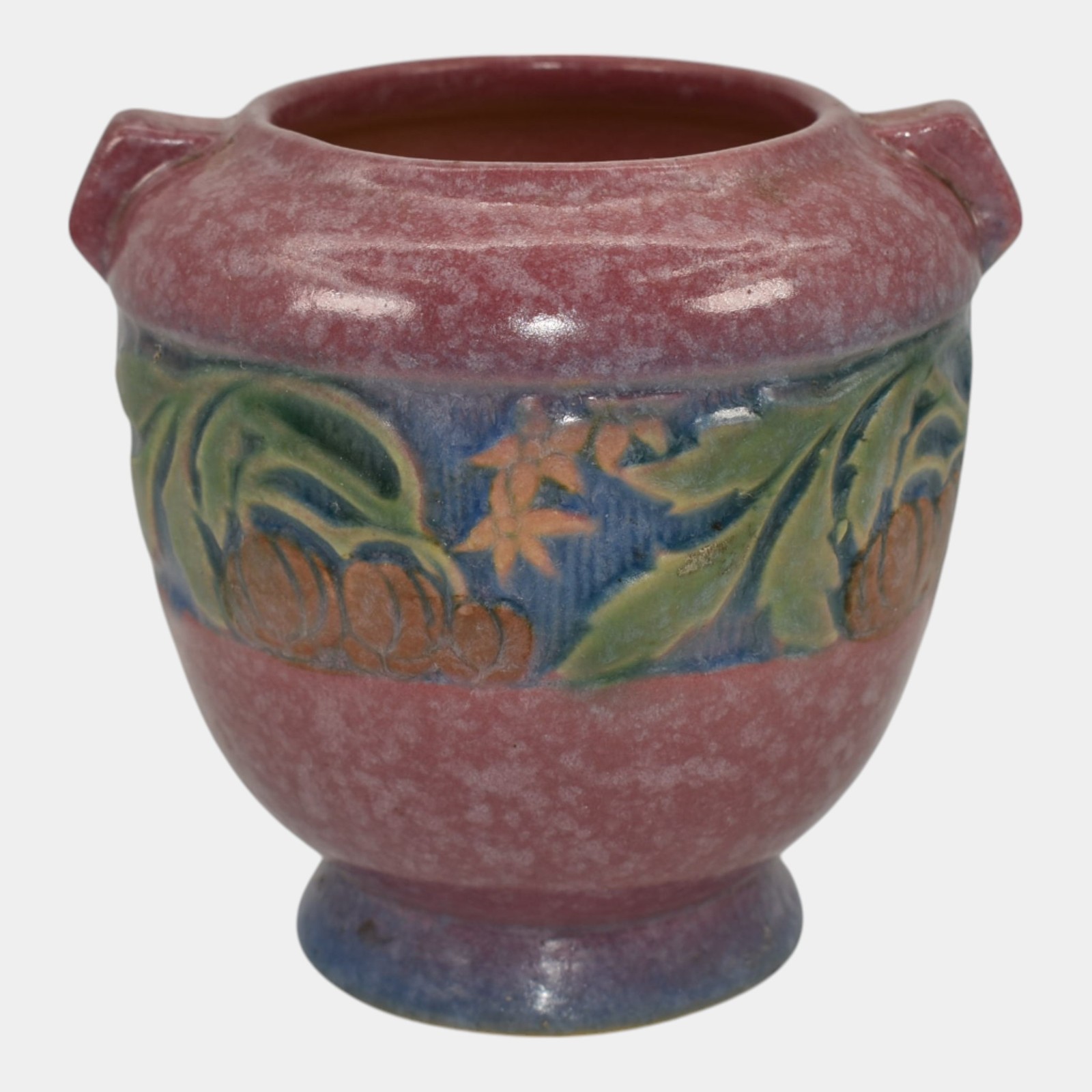 Roseville Baneda Pink 1932 Arts And Crafts Pottery Ceramic Vase 587-4