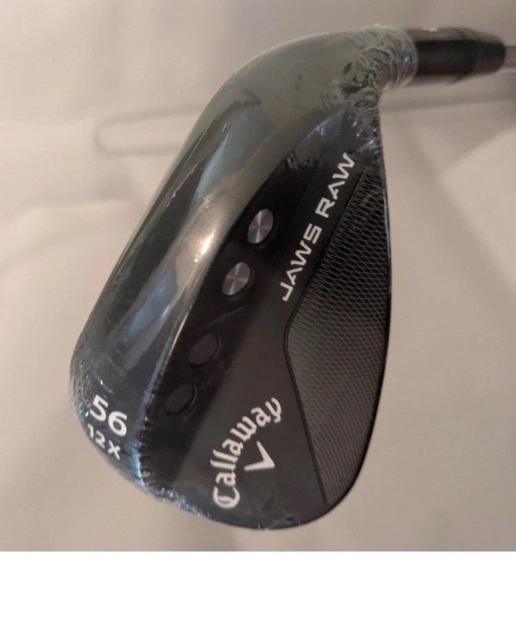 NEW Callaway Jaws Raw Black Plasma Wedge 56* loft 12* bounce     Steel KBS 85