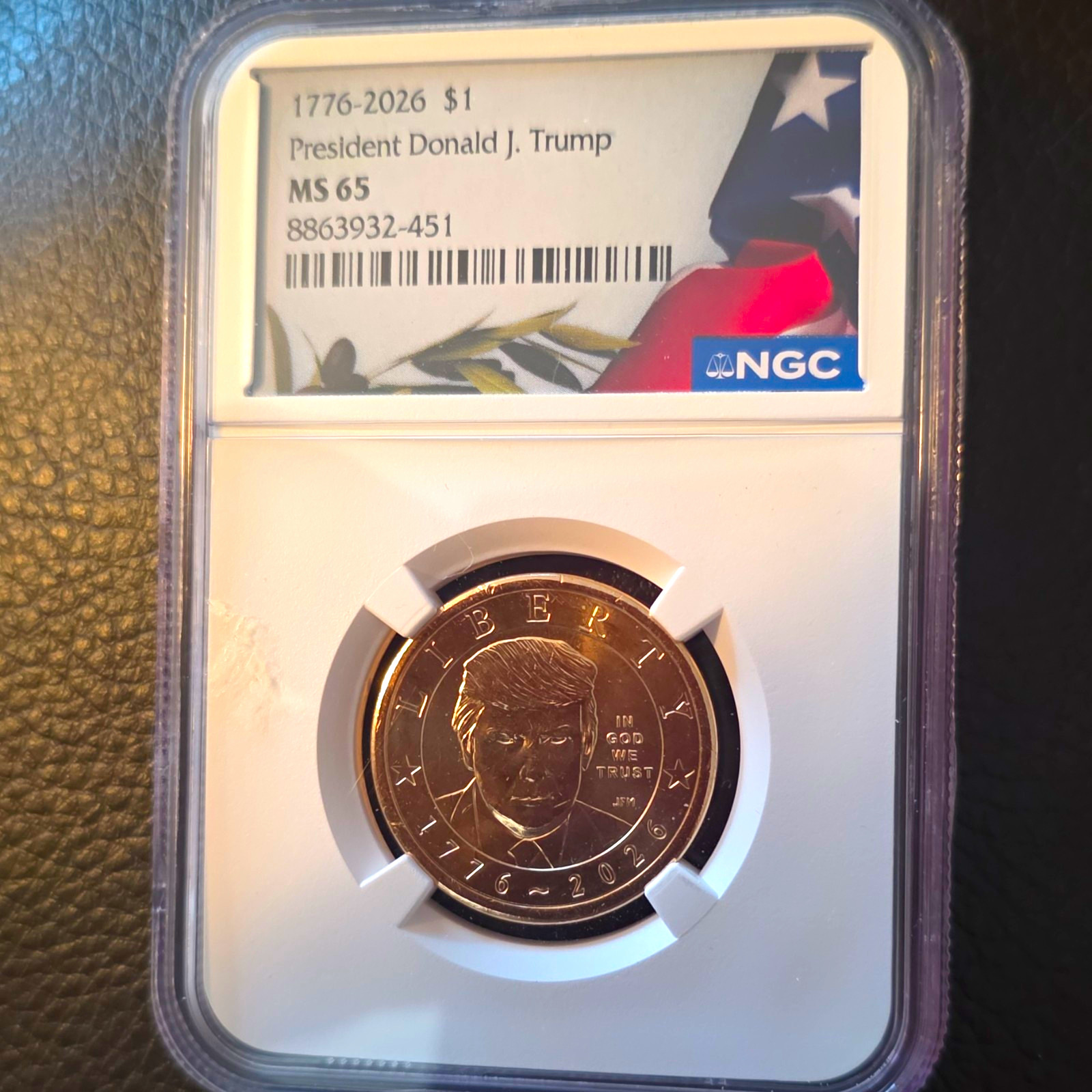 2026-P $1 Presidential Dollar Donald J. Trump Variety NGC MS65 Business 2026-P $1 Presidential Dollar Donald J. Trump Variety NGC MS65 Business