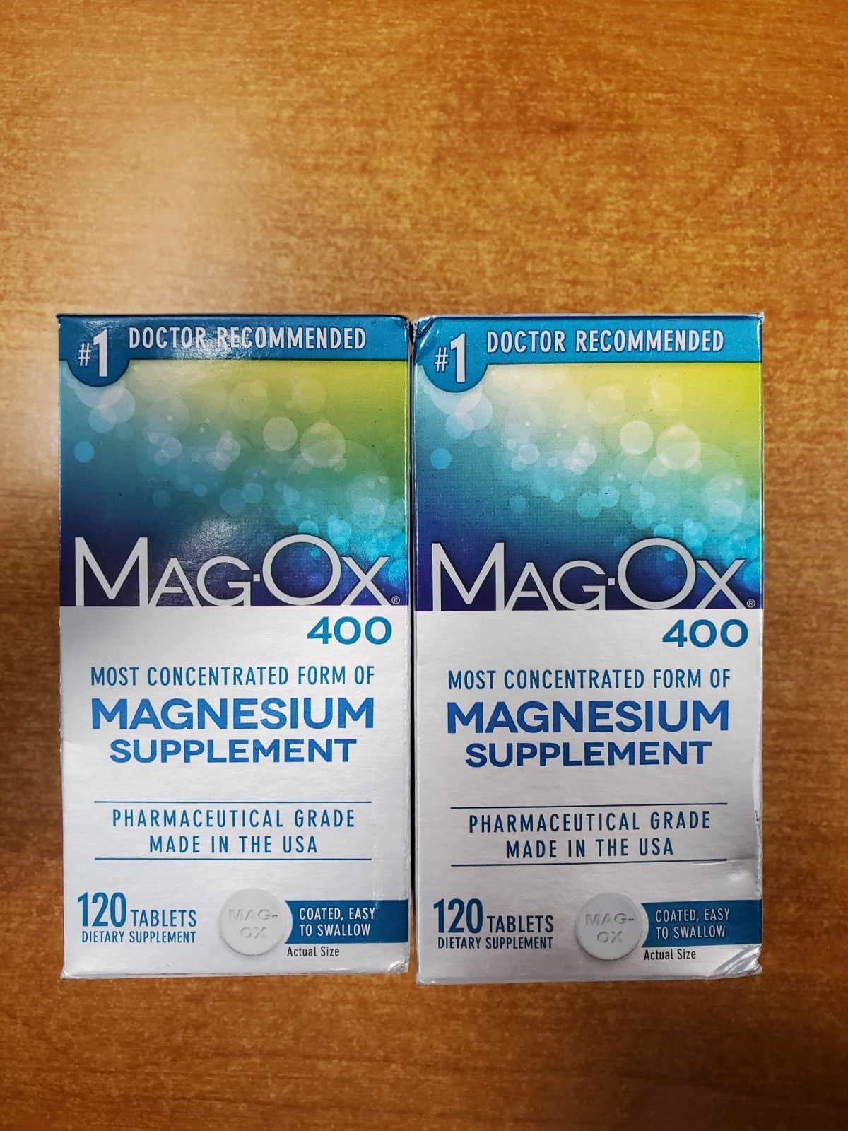 2 Pack: Mag-Ox 400 Magnesium Supplement 120 Tablets ea (Exp. 1/31/27) 4121-R1P4