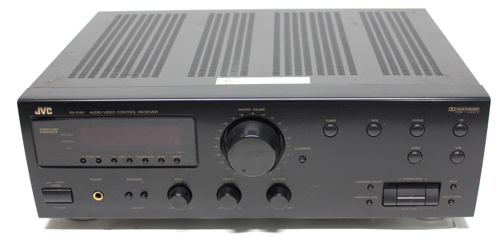 JVC RX-518V Stereo Receiver Amplifier Amp W Phono Preamp Serviced Working