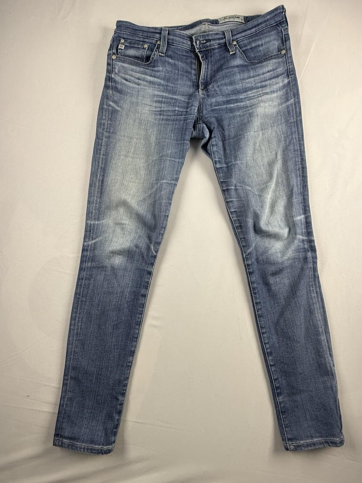 AG Adriano Goldschmied Jeans Men 29R Slim Straight Light Wash Premium Denim USA