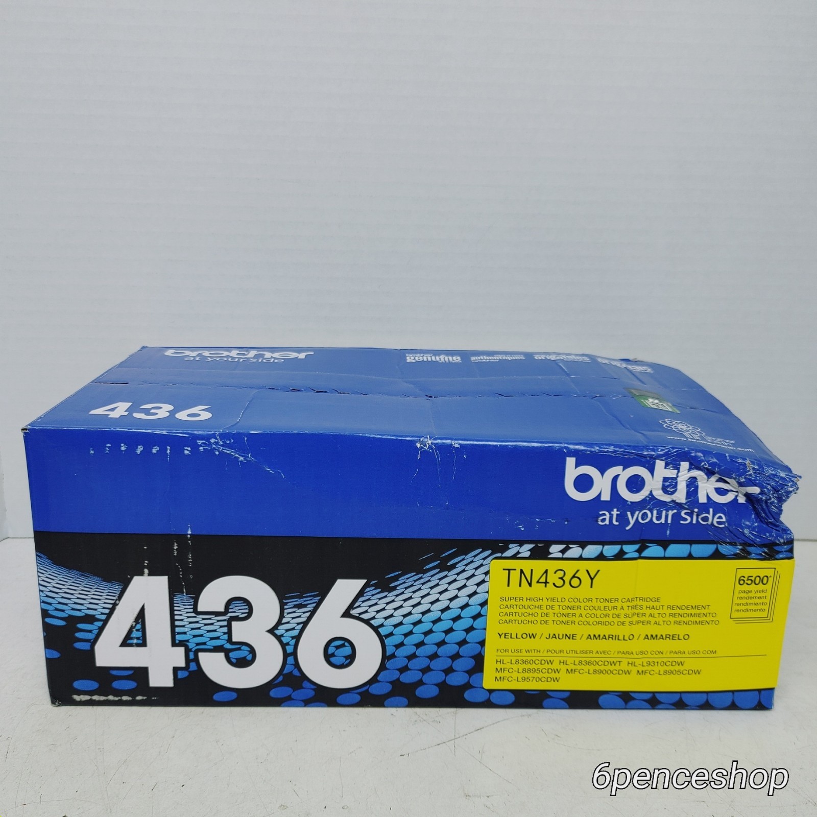 Deformed Box-Brother TN436Y Super High Yellow  Toner Cartridge