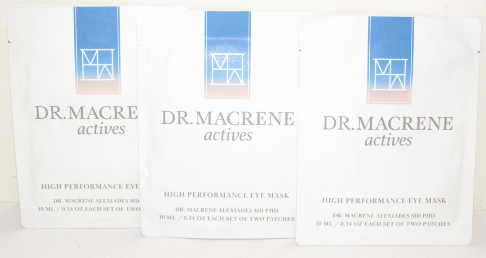 3 Dr. Macrene Actives High Performance Eye Mask 1 Pair Sets 0.34 Oz Each