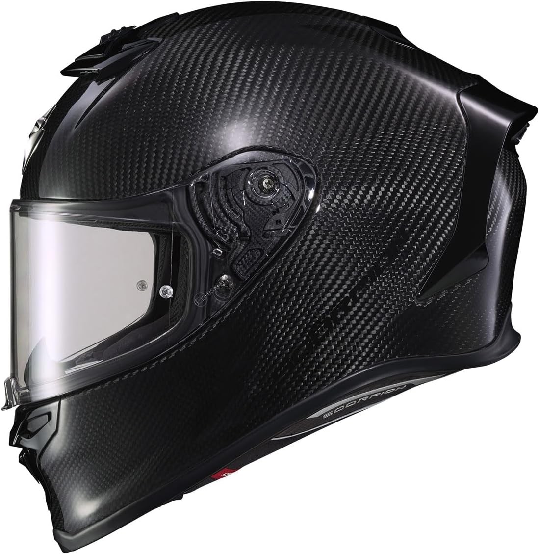 SCORPION EXO-R1 AIR CARBON MOTORCYCLE HELMET GLOSS BLACK SIZE SMALL
