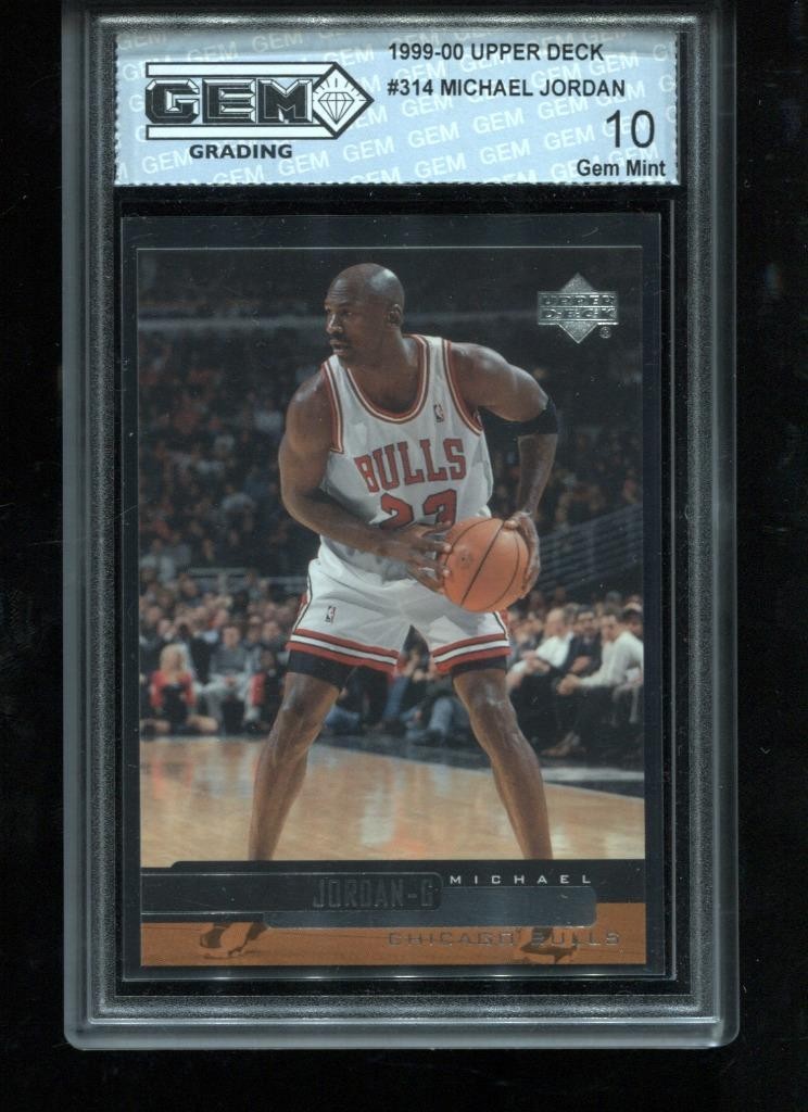 Michael Jordan 1999-00 Upper Deck #314 NBA Chicago Bulls GEM MINT 10