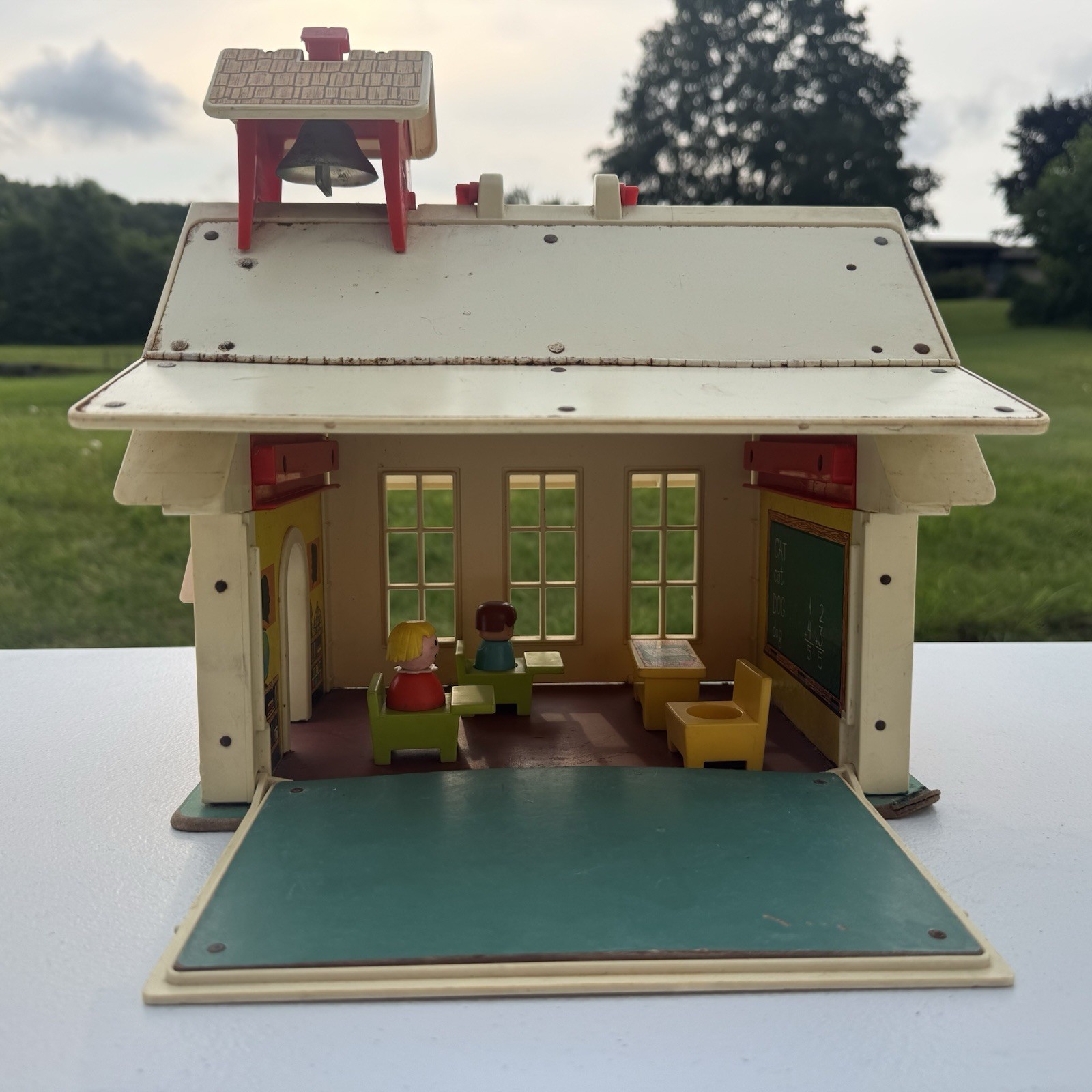 Vintage 1971 Fisher Price Little People Play Family School #923 Figures Parts