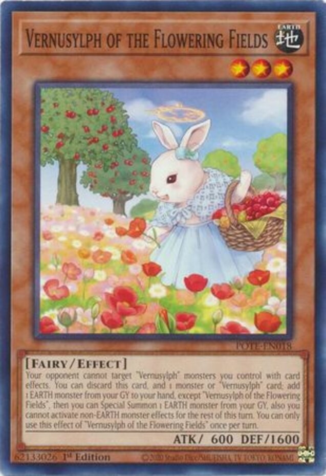 Vernusylph of the Flowering Fields - POTE-EN018 - Common - 1st Edition Near Mint