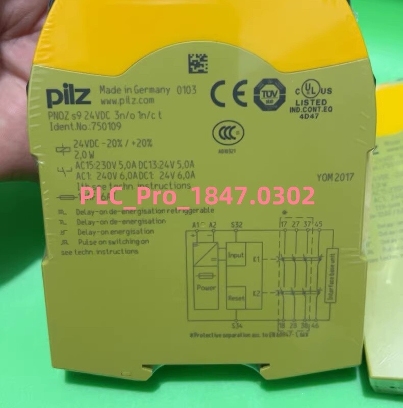 750109 1PCS Brand New pilz 750109 PNOZ S9 24VDC safety relay  Fast delivery