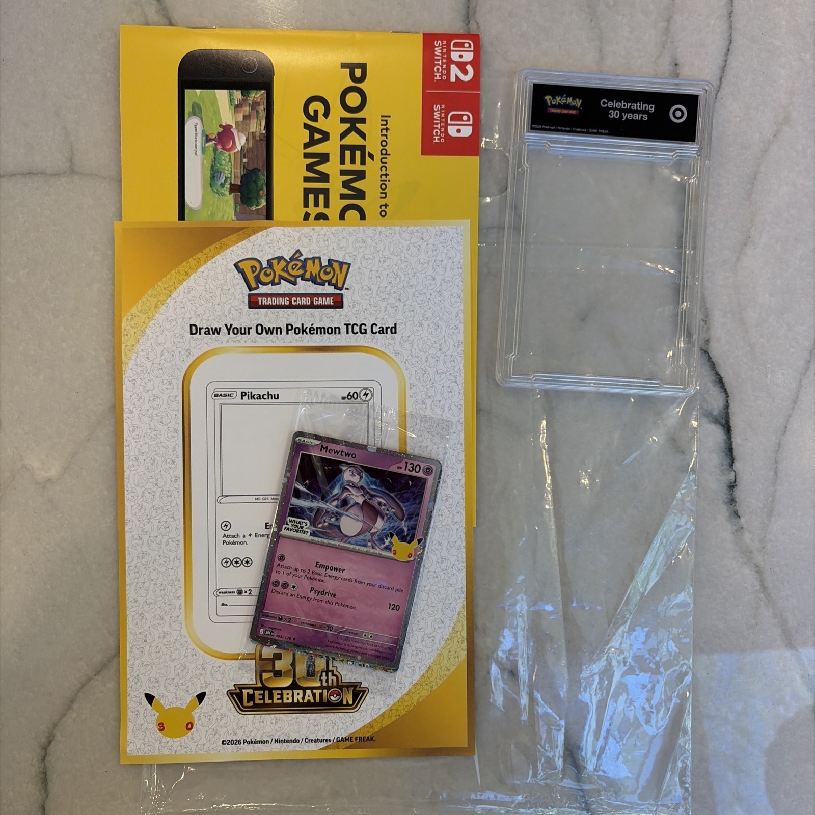 Target Mewtwo Pokemon Promo Family Event 30th Anniversary SEALED