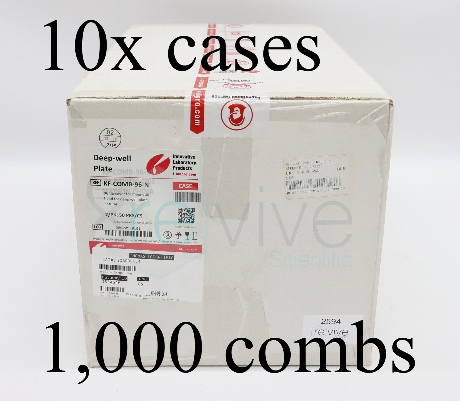 KingFisher Flex 96 Tip Comb for DW - 10 Cases of 100  (Qty 1,000)