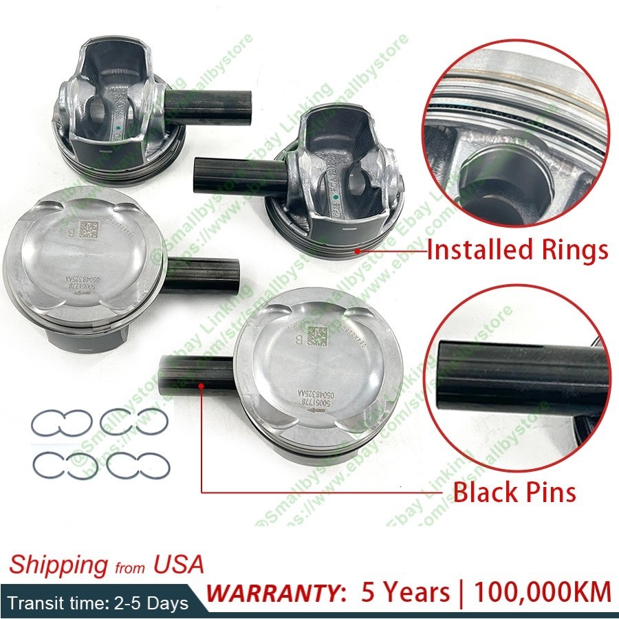 OEM 4pc/set Piston with ring for Jeep wrangler campass 2.0T  Grand Cherokee 2.0T