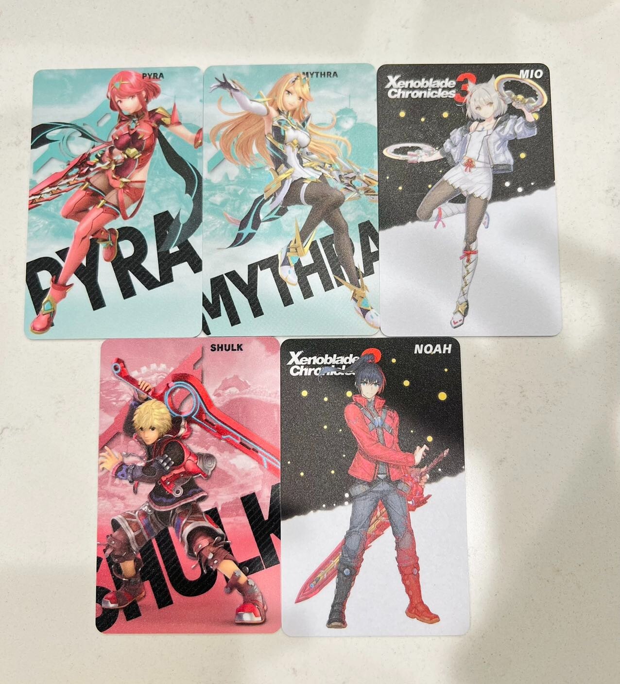 ALL 5PCS Amiibo Xenoblade 3 Chronicles PVC NFC Game Card Fast Shipping ALL 5PCS Amiibo Xenoblade 3 Chronicles PVC NFC Game Card Fast Shipping
