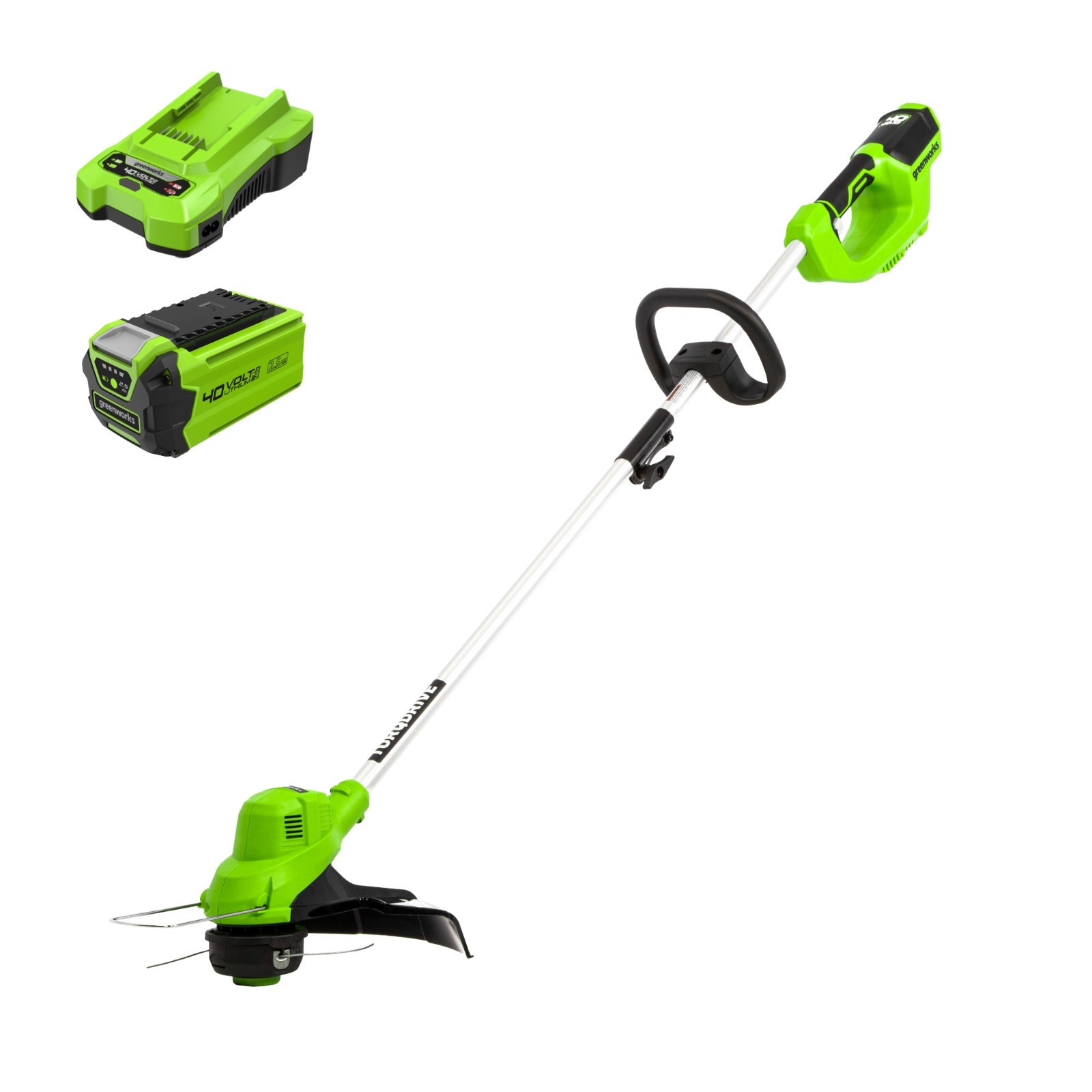 Greenworks 40V Cordless 15inch String Trimmer w/ 2Ah Battery & Charger Greenworks 40V Cordless 15inch String Trimmer w/ 2Ah Battery & Charger