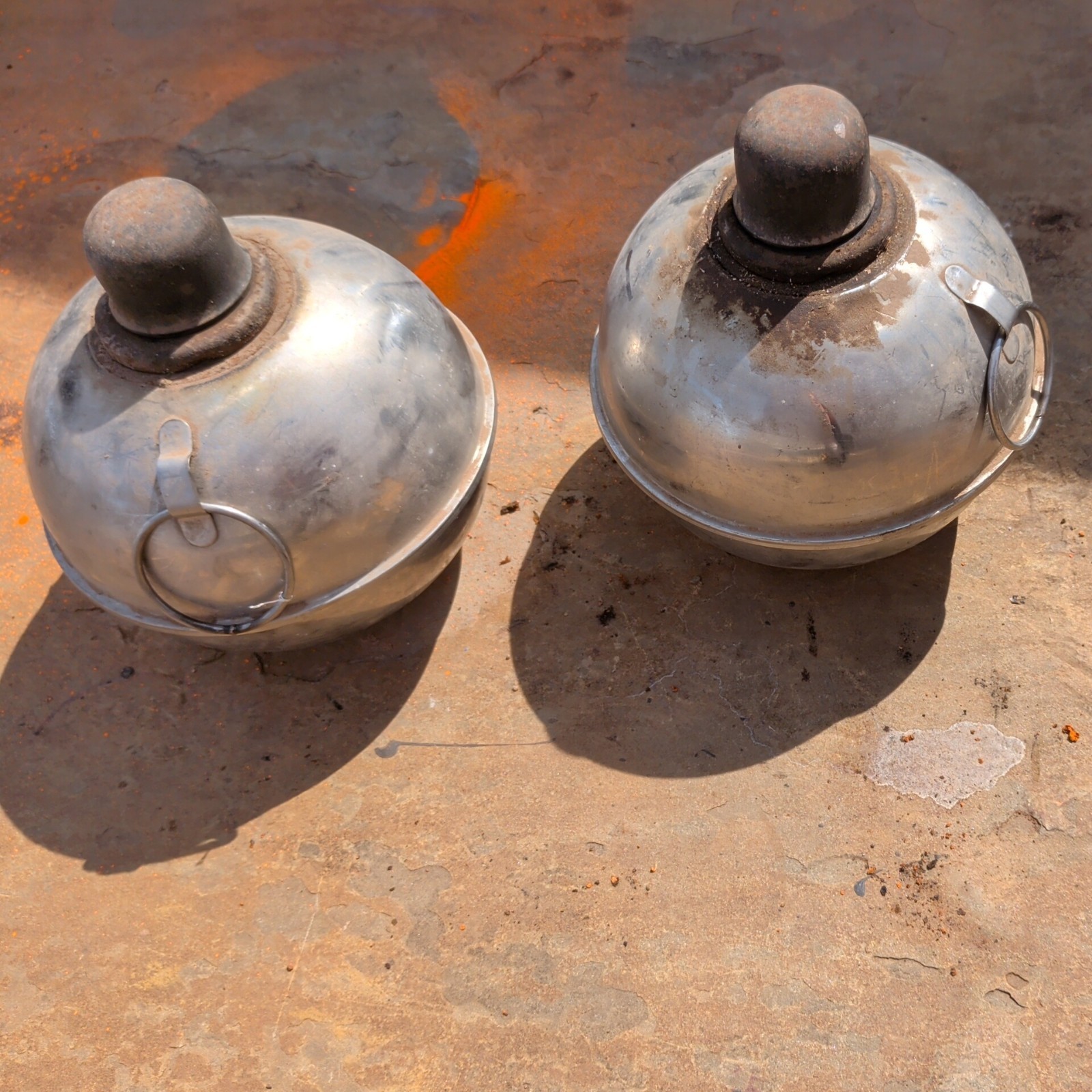 2 Antique (Auto / Car) Road Flare - With Cap