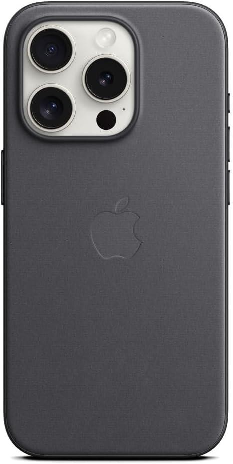 Genuine / Official Apple iPhone 15 Pro FineWoven Case / Cover - Black - New