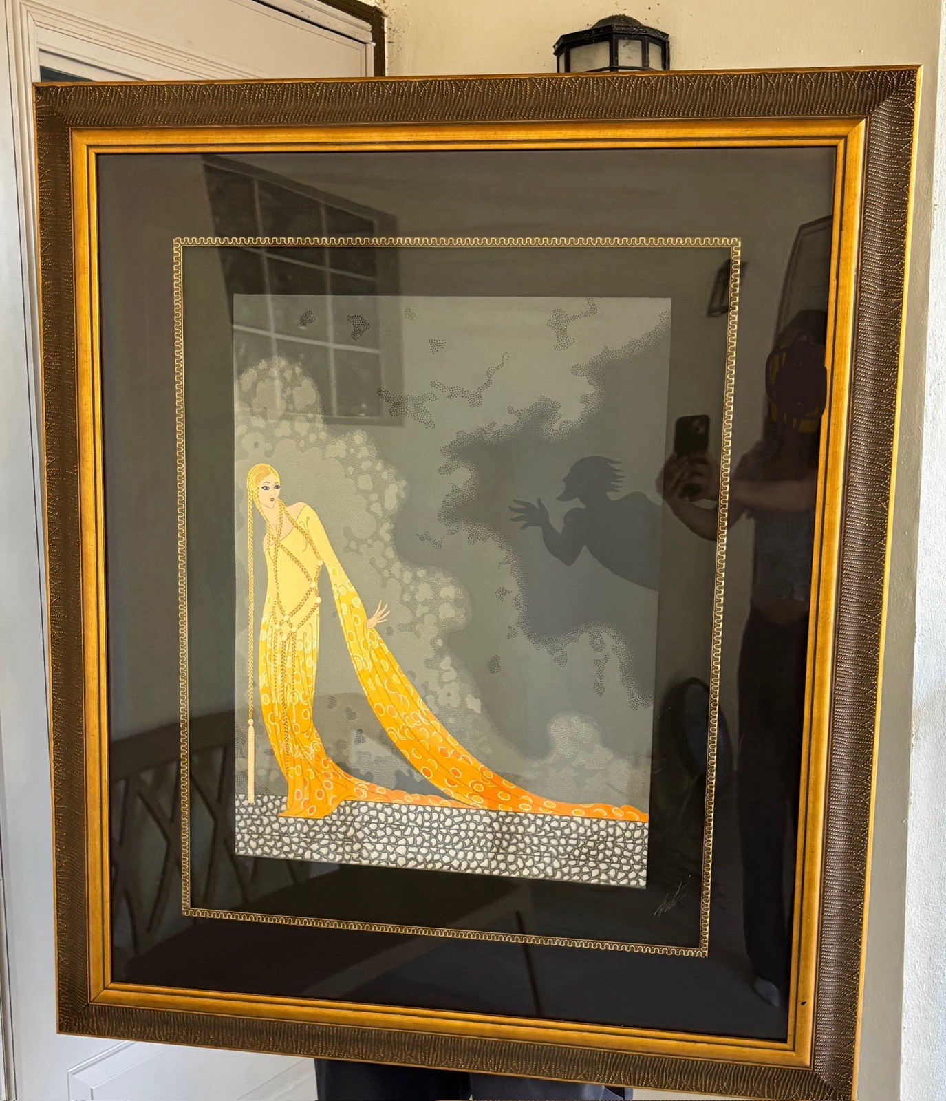 Erte' Melisande and Golaud Signed Serigraph Original Hand Signed Framed