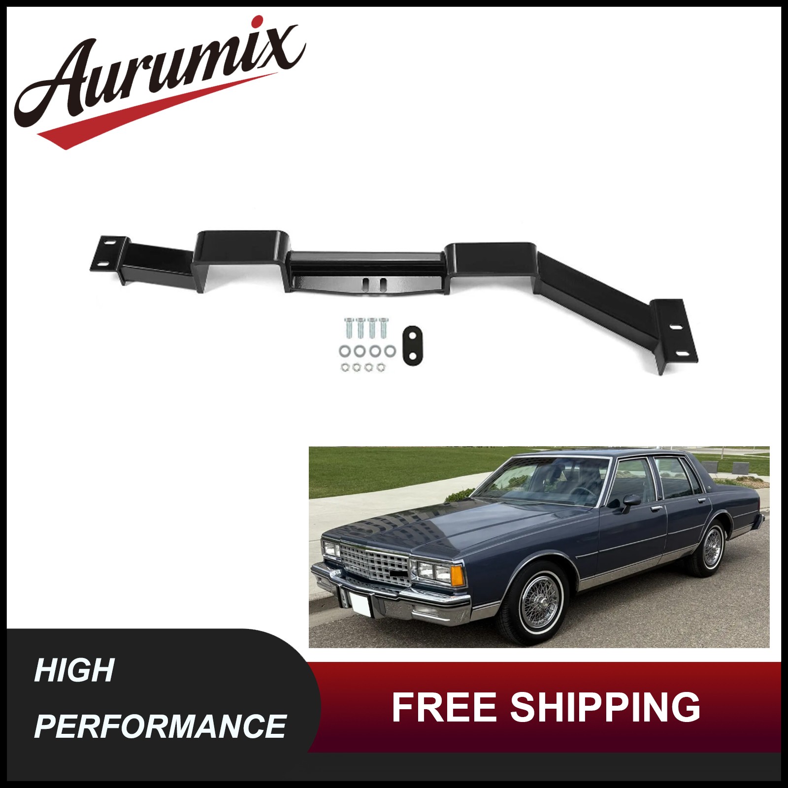 Replacement for 1977-1990 B-Body GM-2 Mount New Steel Transmission Crossmember