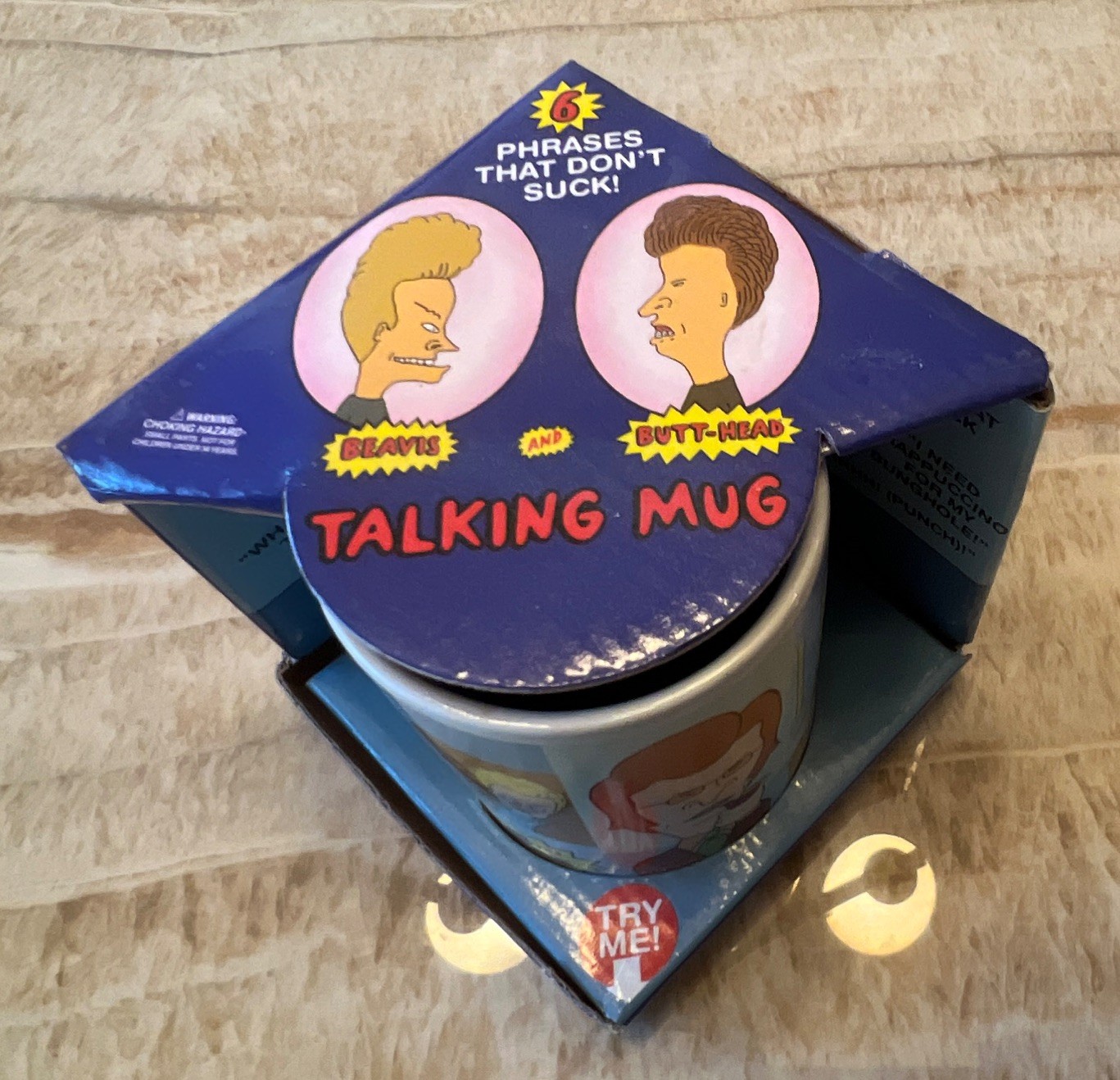 MTV Beavis and Butt-Head Talking Mug Mint & Unused