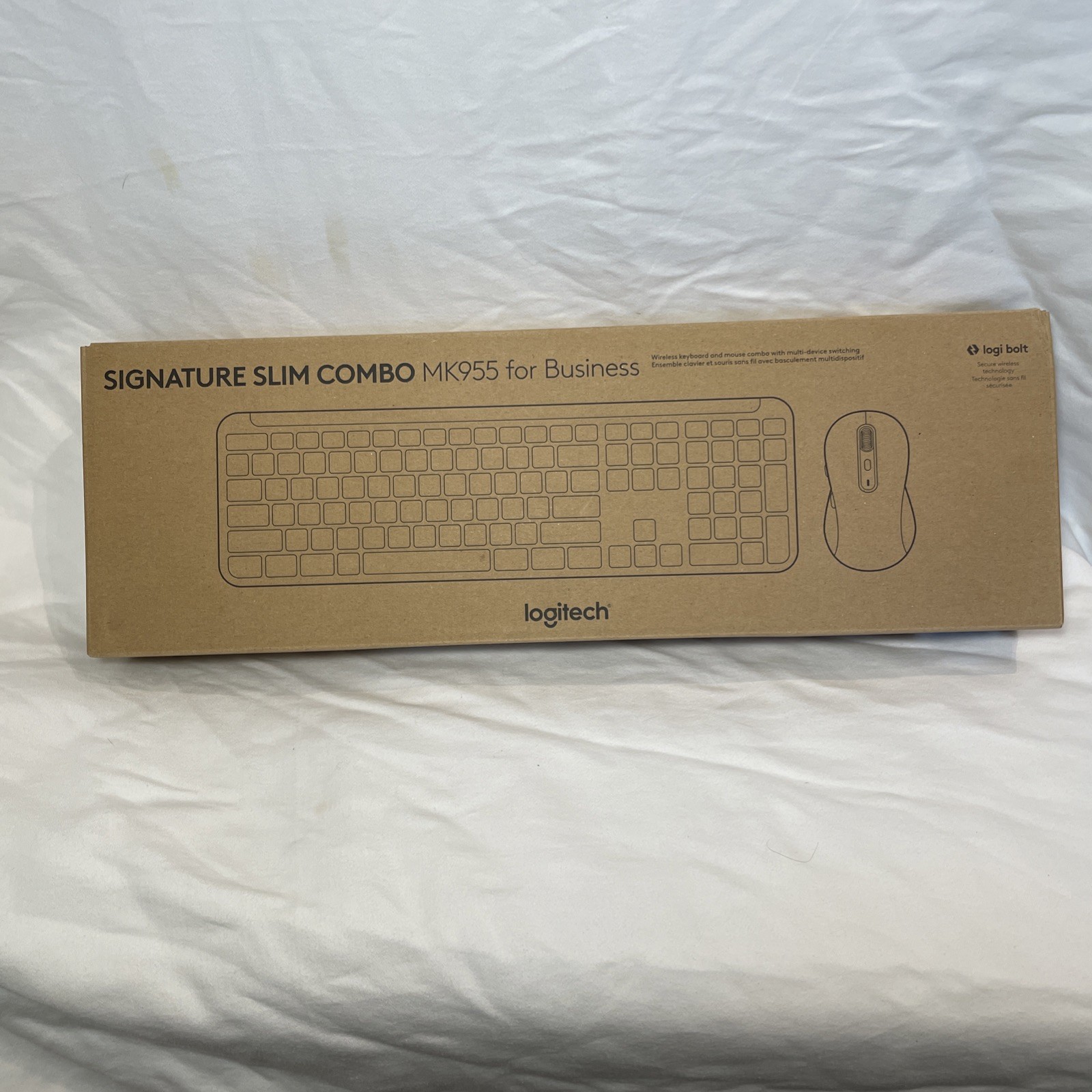 Logitech Signature Slim Combo MK955 for Business Wireless Keyboard Mouse - New Logitech Signature Slim Combo MK955 for Business Wireless Keyboard Mouse - New