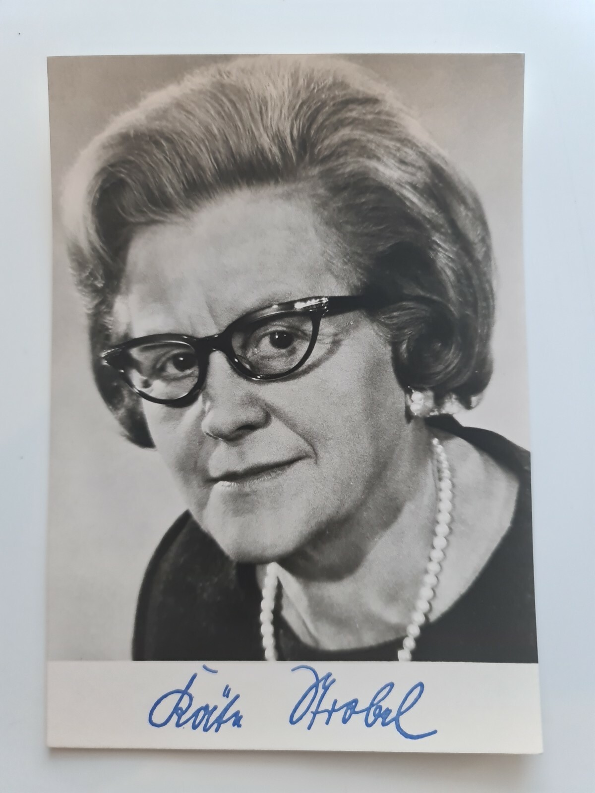 KÄTE STROBEL MdB autograph card original print signed KÄTE STROBEL MdB autograph card original print signed