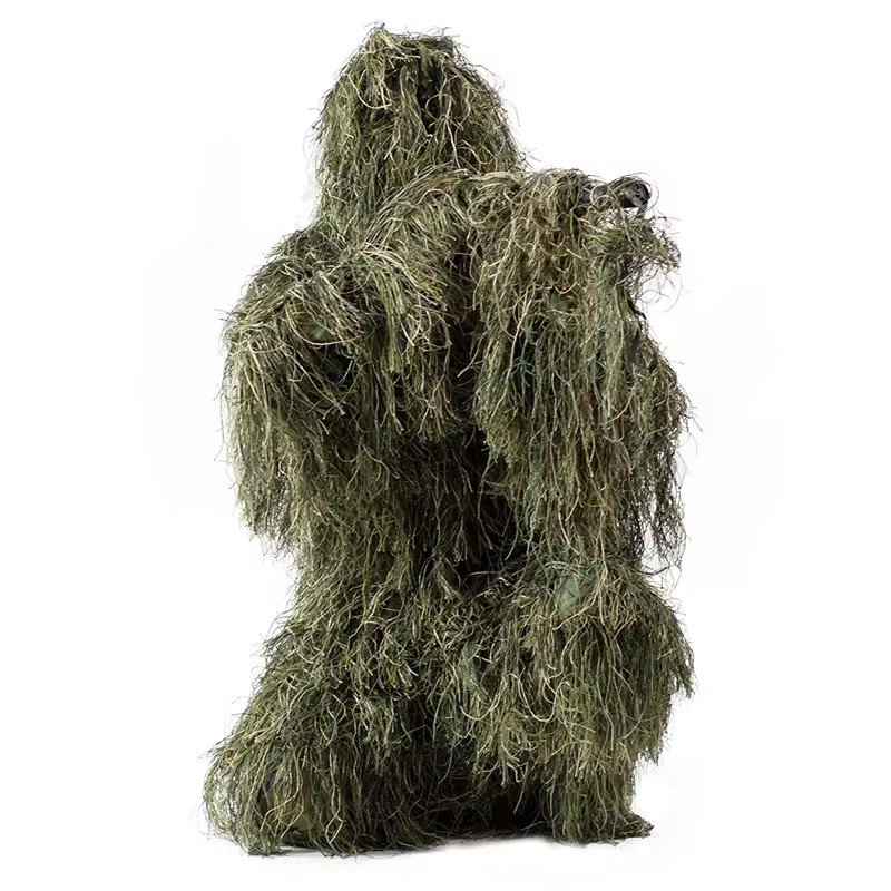 Camouflage Suit 3D Withered Grass Ghillie Set, 5-Piece Hunting Suit Hunting Suit