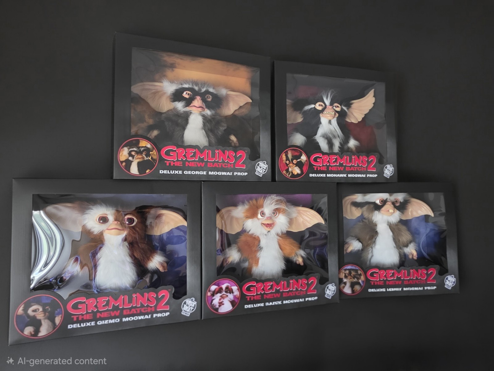 Gremlins 2 New Batch Mogwai Prop Replica FULL SET Sealed Gremlins 2 New Batch Mogwai Prop Replica FULL SET Sealed