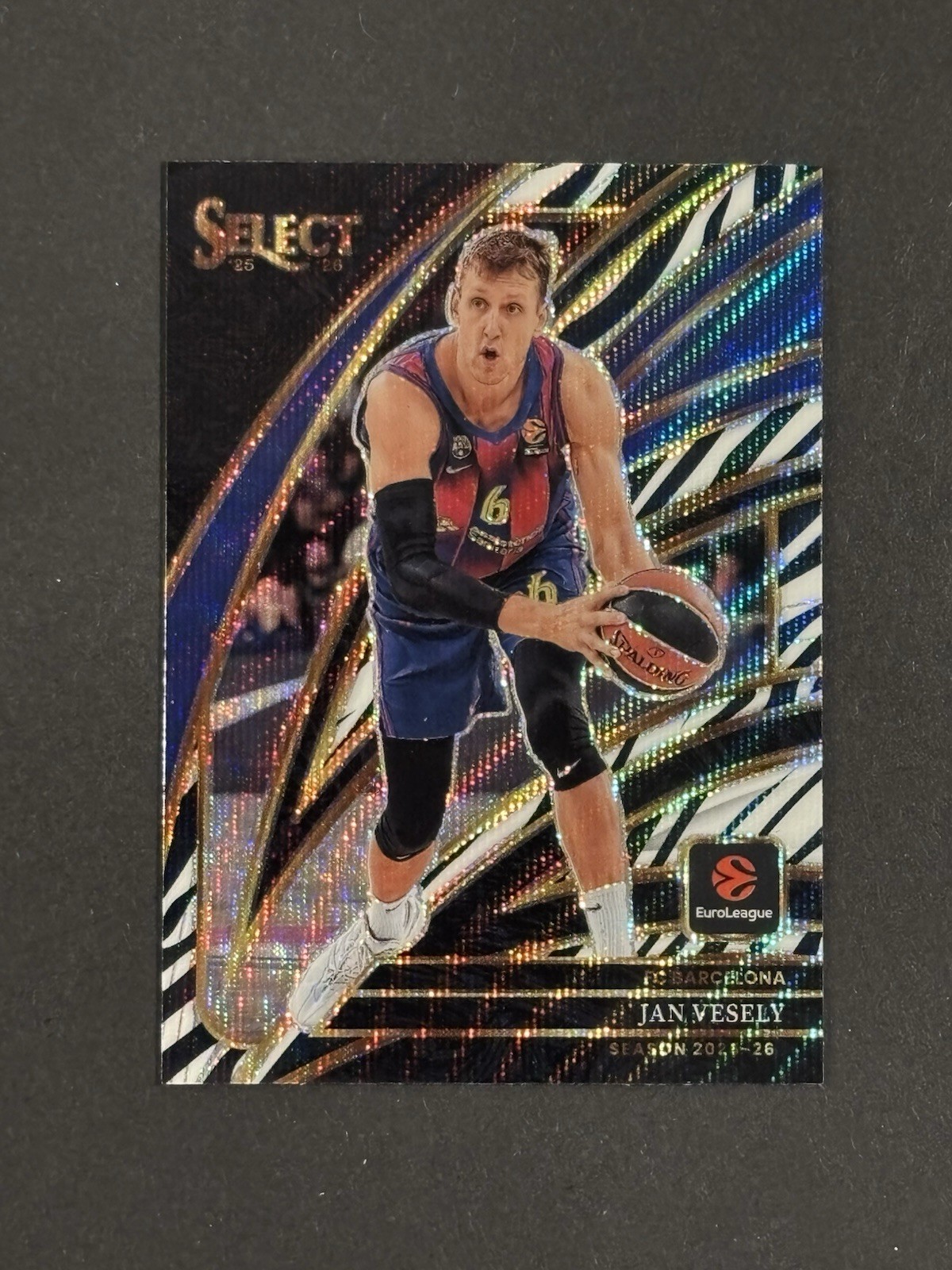 2025-26 Select EuroLeague Jan Vesely Courtside ZEBRA PRIZM SSP #258 🔥🔥🔥