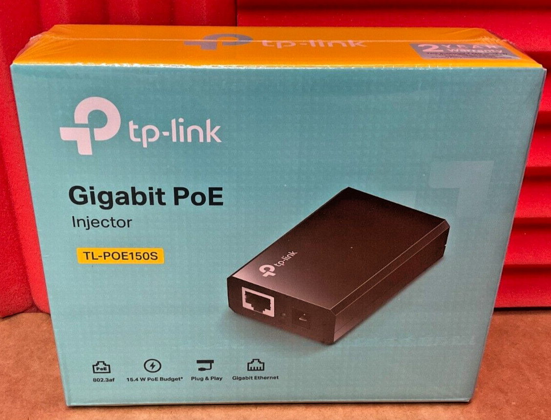 TP-Link TL-POE150S Power Over Ethernet Injector TL-POE150S ✅ ❤️️ ✅ ❤️ NEW TP-Link TL-POE150S Power Over Ethernet Injector TL-POE150S ✅ ❤️️ ✅ ❤️ NEW