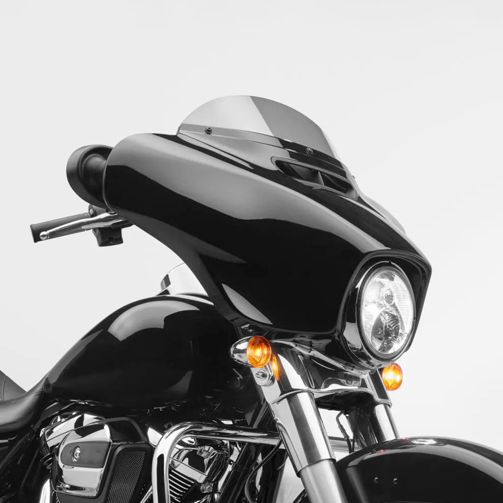 Vivid Black Batwing Outer Fairing Fit For Harley Electra Street Glide 14-23
