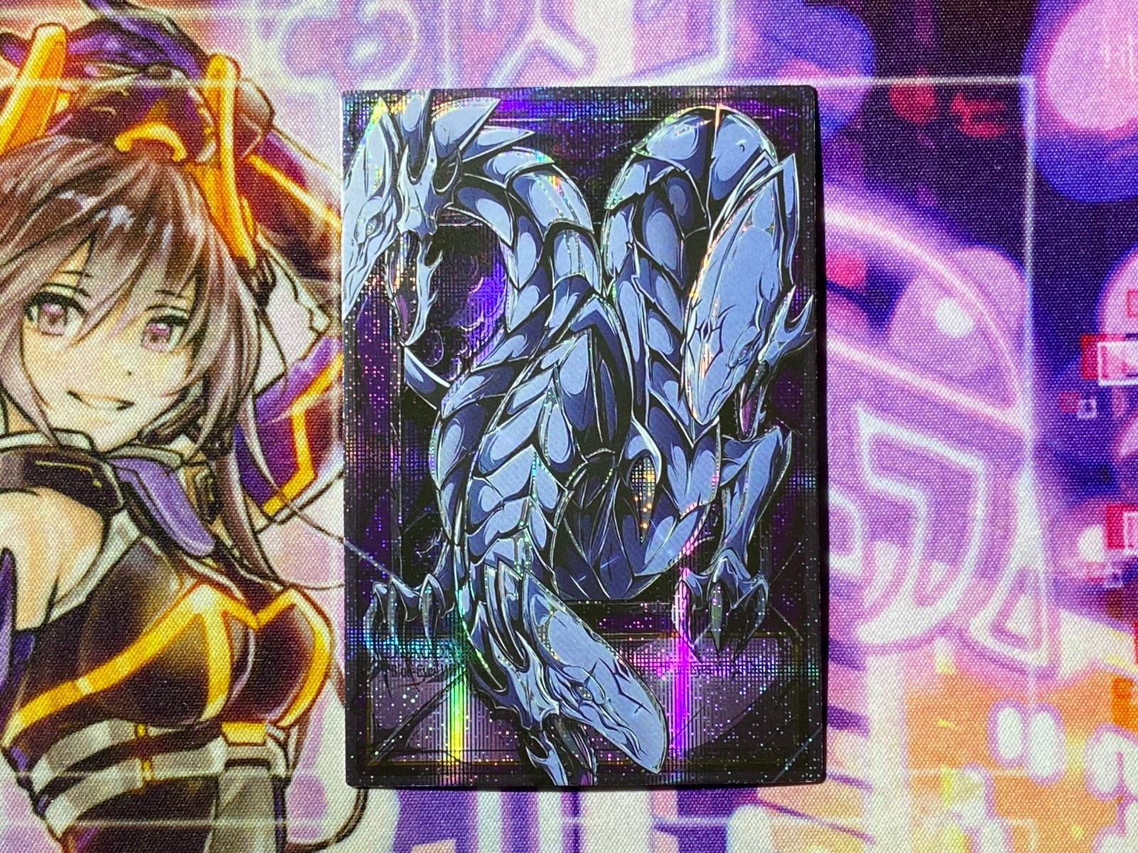 Yugioh Blue Eyes Ultimate Dragon Card Holo Anime Yugioh Alt Art Rare