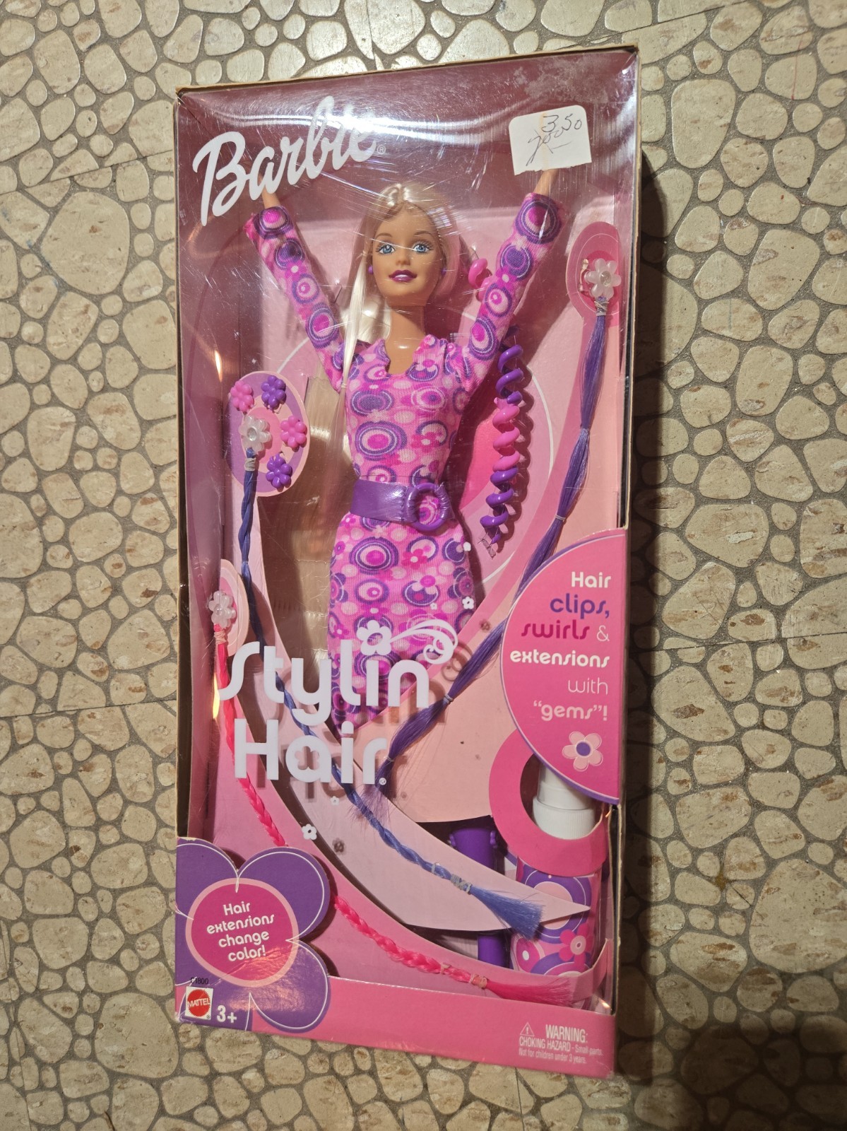 VERY RARE 2002 Stylin Hair Barbie Doll-New in Box