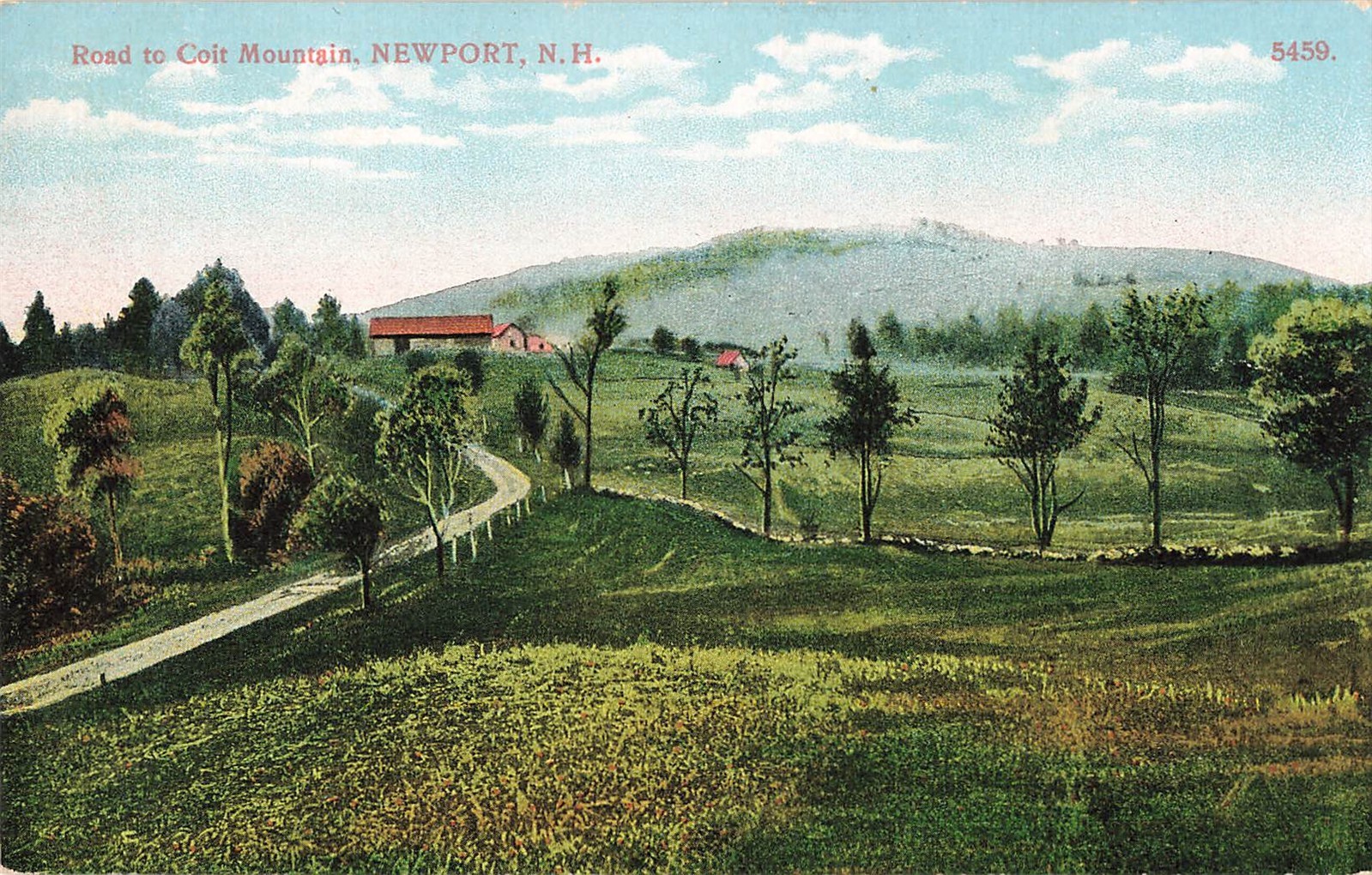 Road To Coit Mountain, Newport, NH New Hampshire Postcard (F-C)