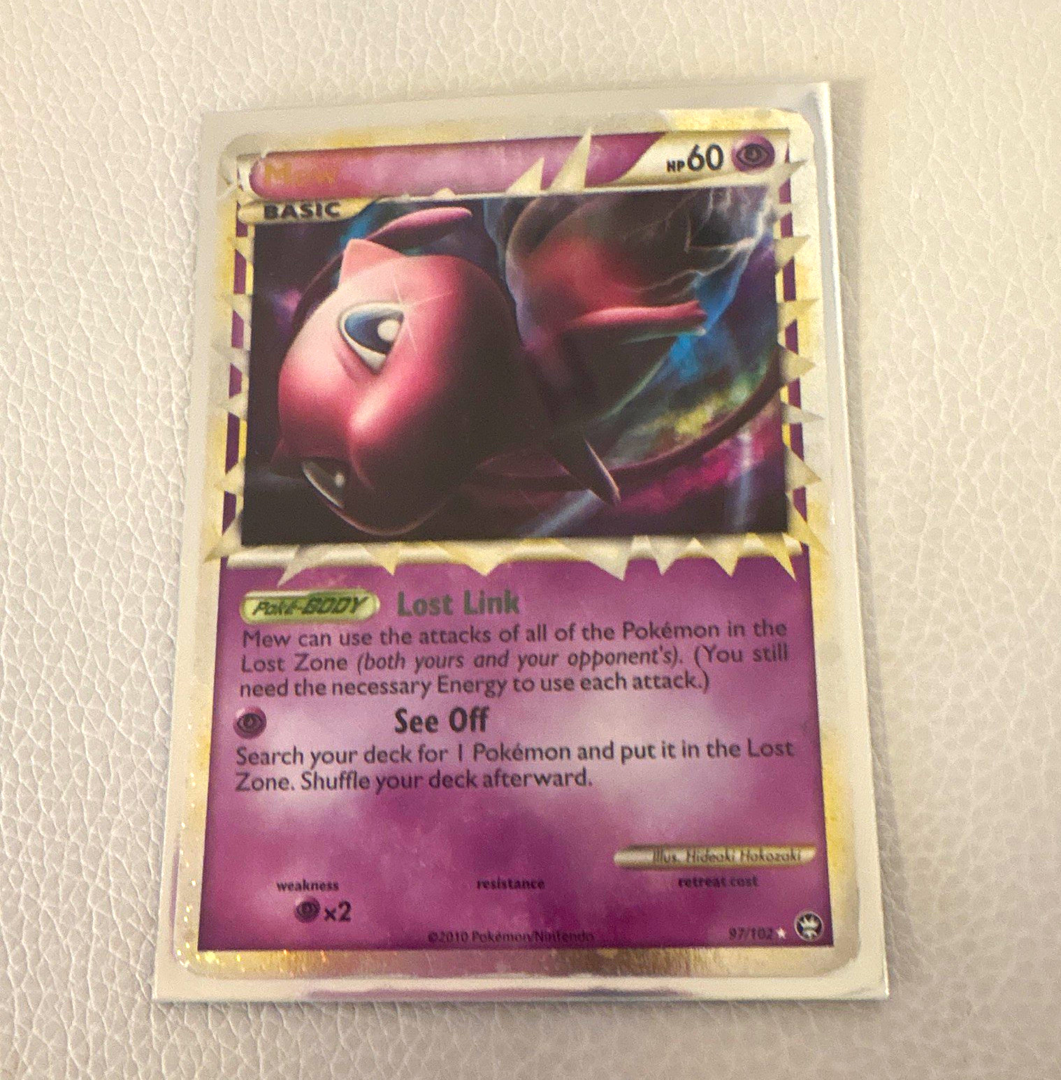 Mew Prime 97/102 Triumphant 2010 Holo 60 HP Ultra Rare English