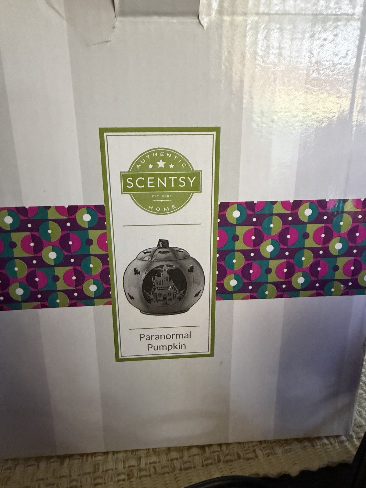 Scentsy Paranormal Pumpkin Full Size Warmer Sold Out Harvest Collection 2021