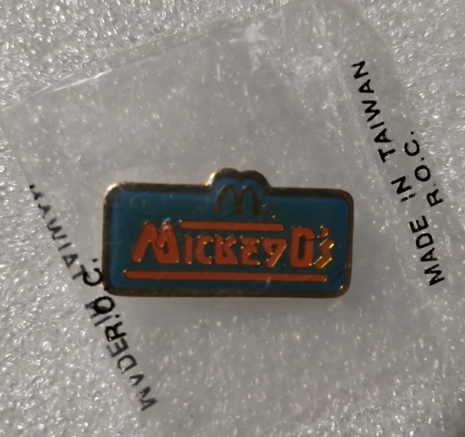 Vintage Blue McDonalds Mickey D’s 100% Service Lapel And Hat Pin - NEW Vintage Blue McDonalds Mickey D’s 100% Service Lapel And Hat Pin - NEW