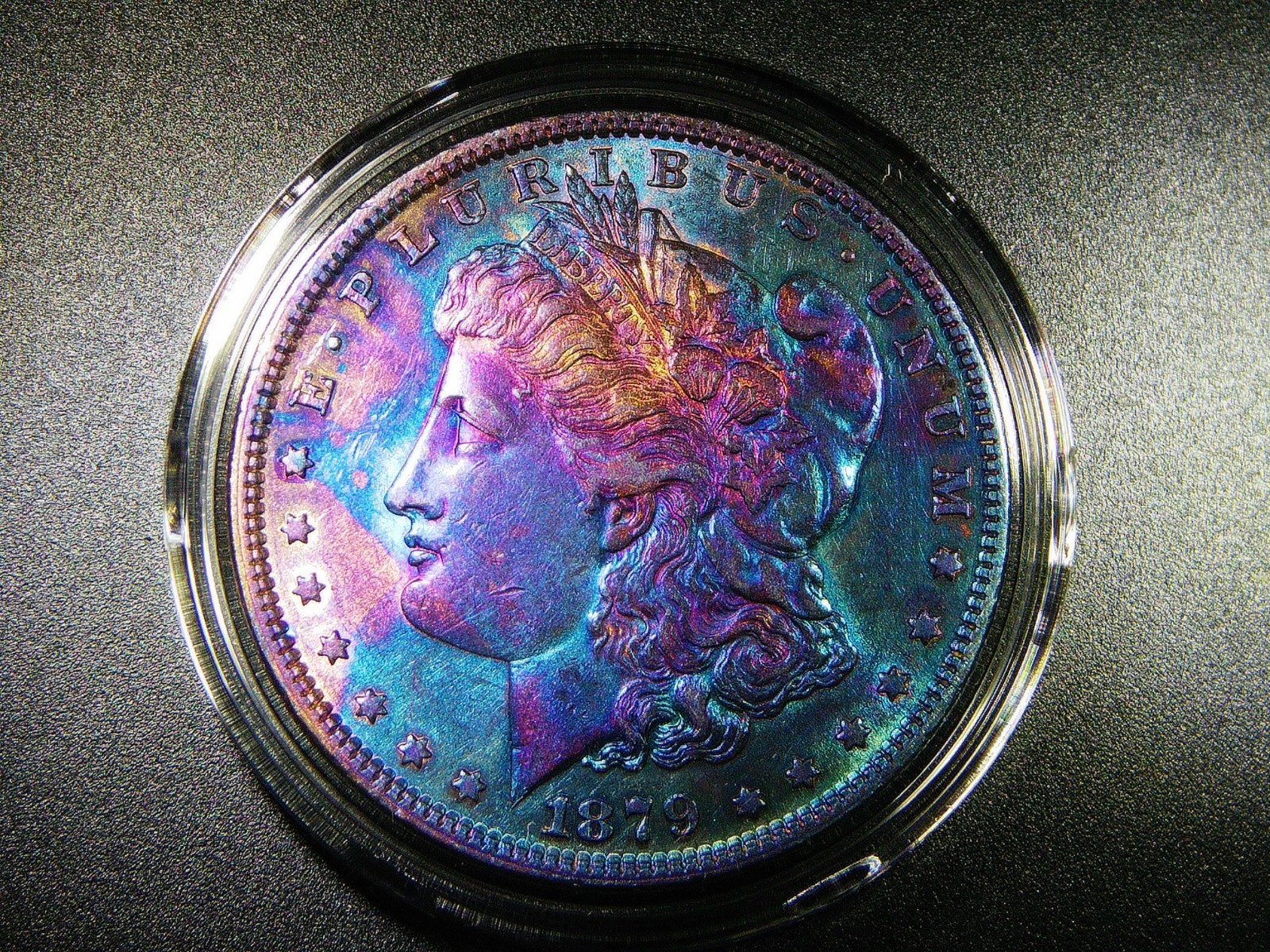 EF/AU 1879 MORGAN SILVER DOLLAR NICELY TONED QUALITY COLLECTOR GRADE COIN M-2263