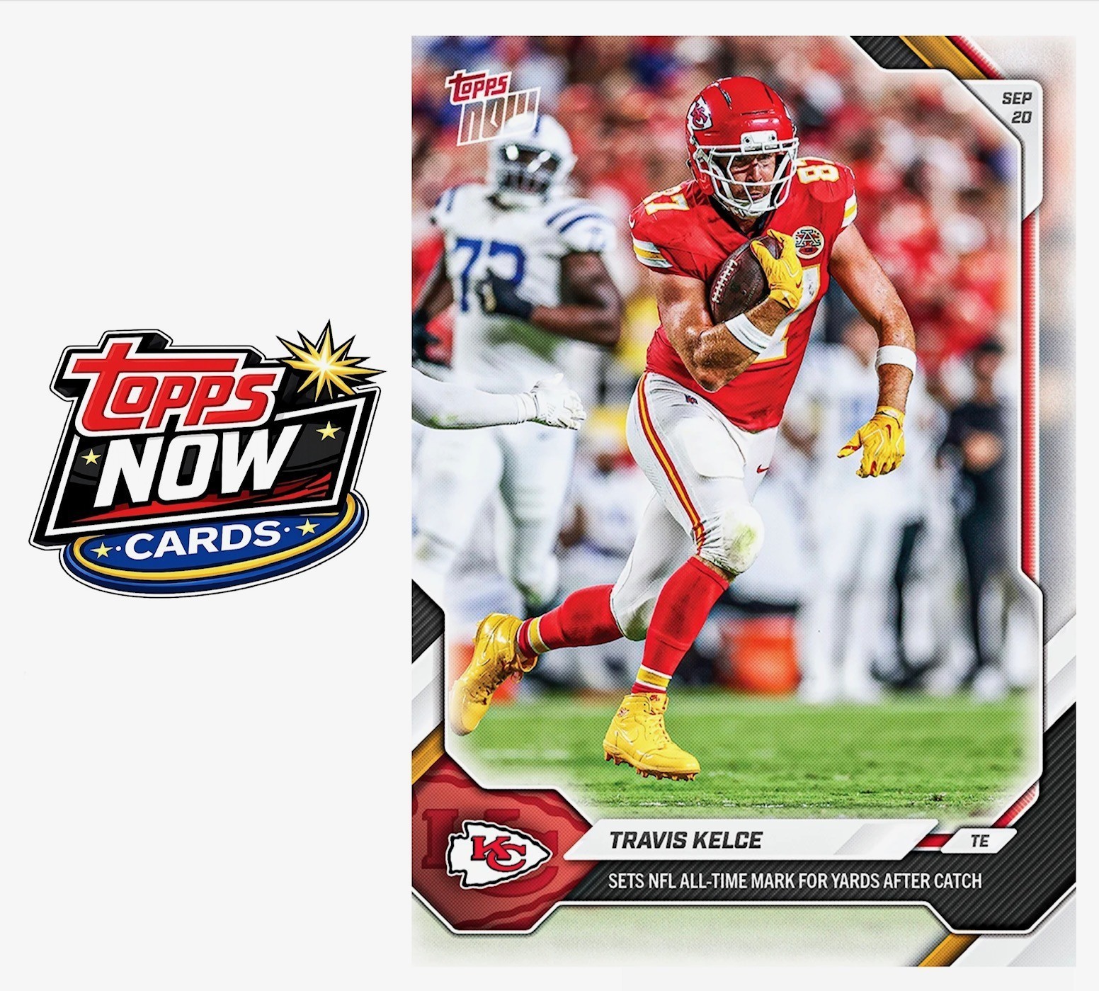 2026 Topps Now NFL #25 Travis Kelce Kansas City Chiefs - PRESALE