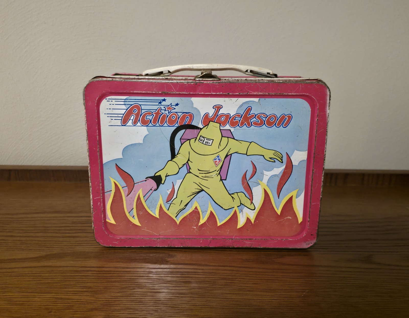 Vintage Rare 70s Mego Action Jackson Metal Lunchbox Nice Vintage Rare 70s Mego Action Jackson Metal Lunchbox Nice