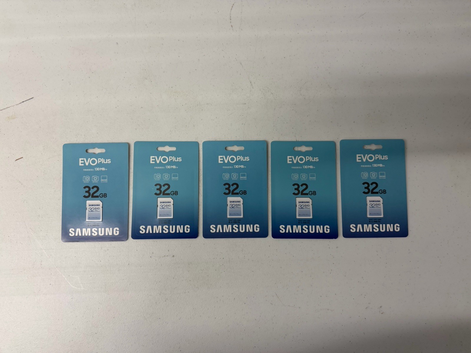 5 PACK Samsung 32GB EVO Plus SD Card for Cameras, Handheld Consoles, Phones SDHC 5 PACK Samsung 32GB EVO Plus SD Card for Cameras, Handheld Consoles, Phones SDHC