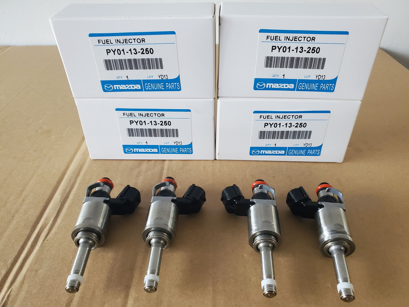 NEW 4PCS PY01-13-250 for 2014-2025 Mazda CX-5 2.5L Engine Fuel Injector Kit