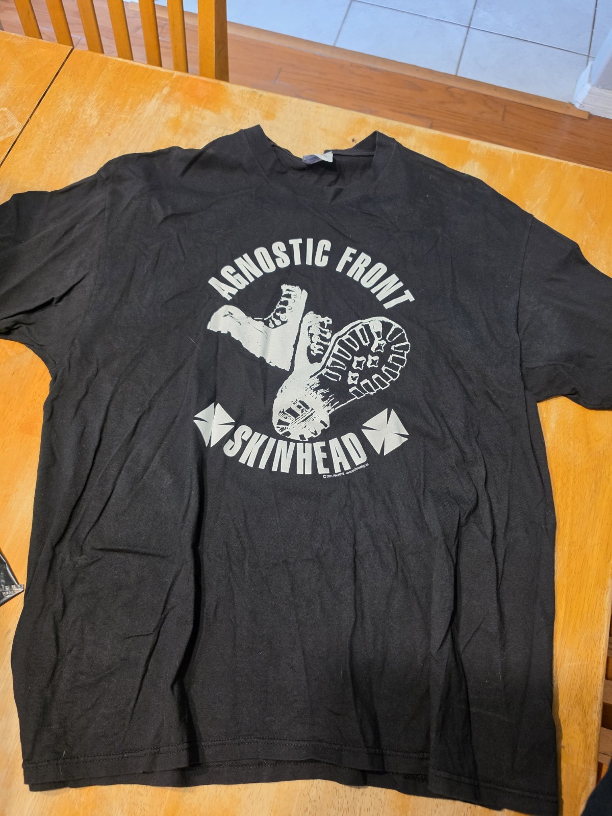 Agnostic FRONT SKINHEAD SHIRT 2001 VINTAGE RARE Machete Mfg Size XL