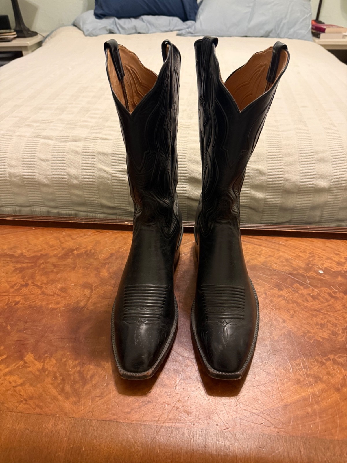 Black Lucchese Handmade Cowboy Boots size 10