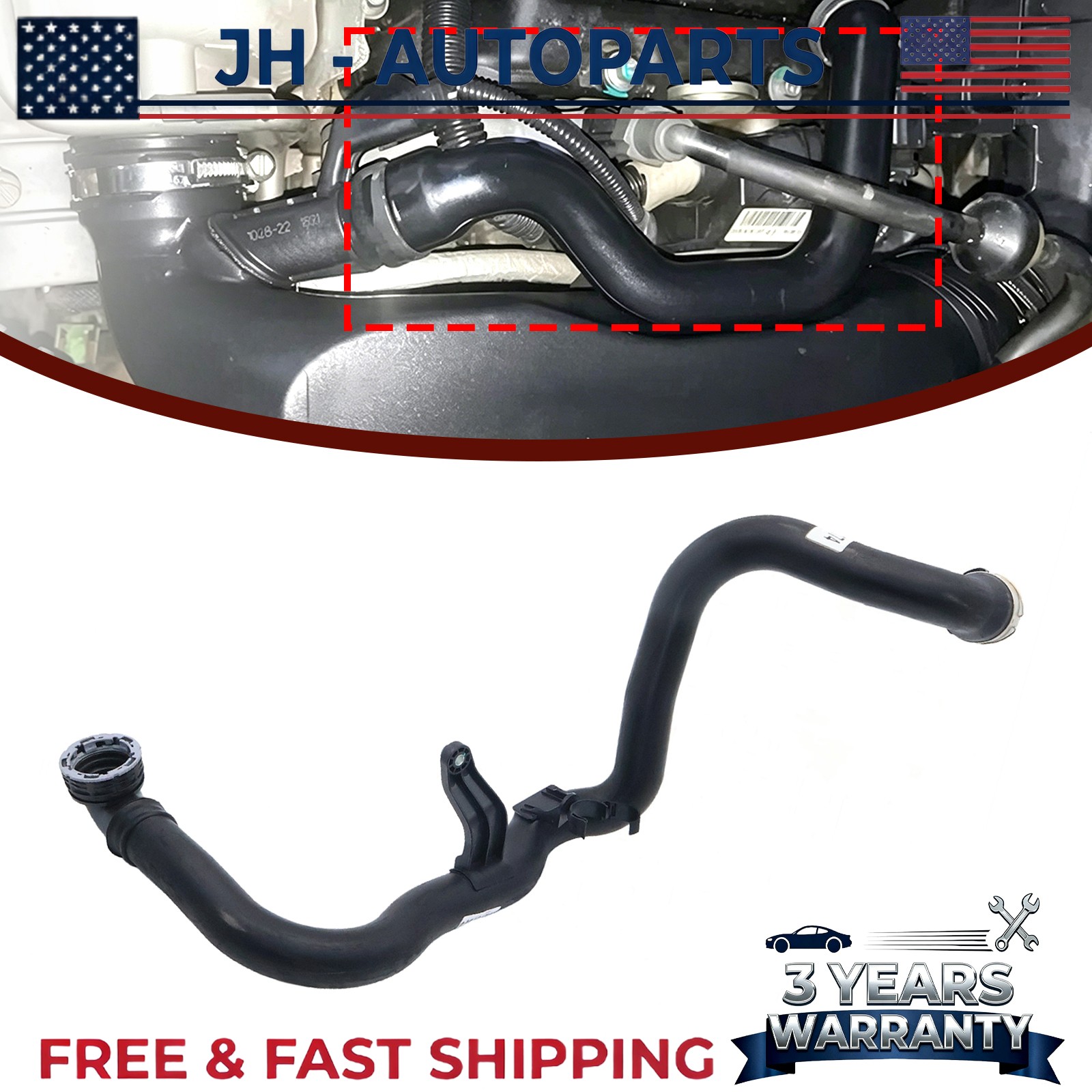 Intercooler-Air Outlet Tube 84843174 For Chevrolet Malibu 2016-2023 2017 1.5L